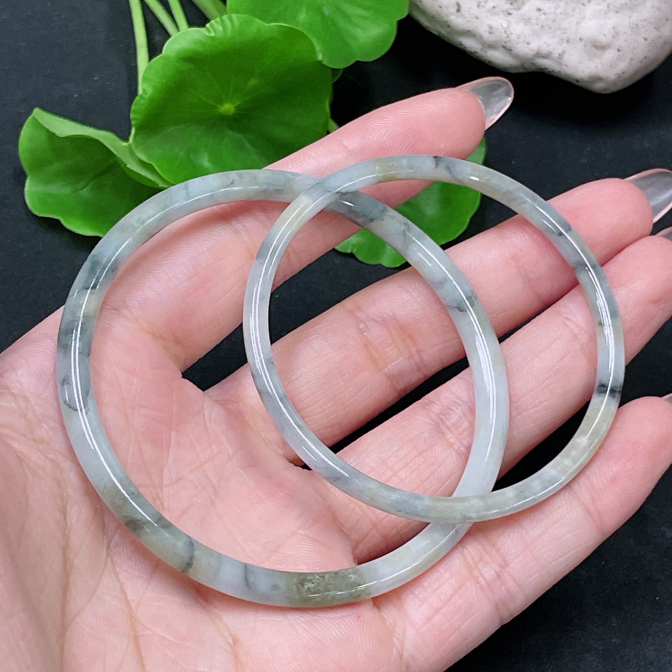 F34983451 Jadeite Round Bangle Sell as a Lot Size 50.8/58.3