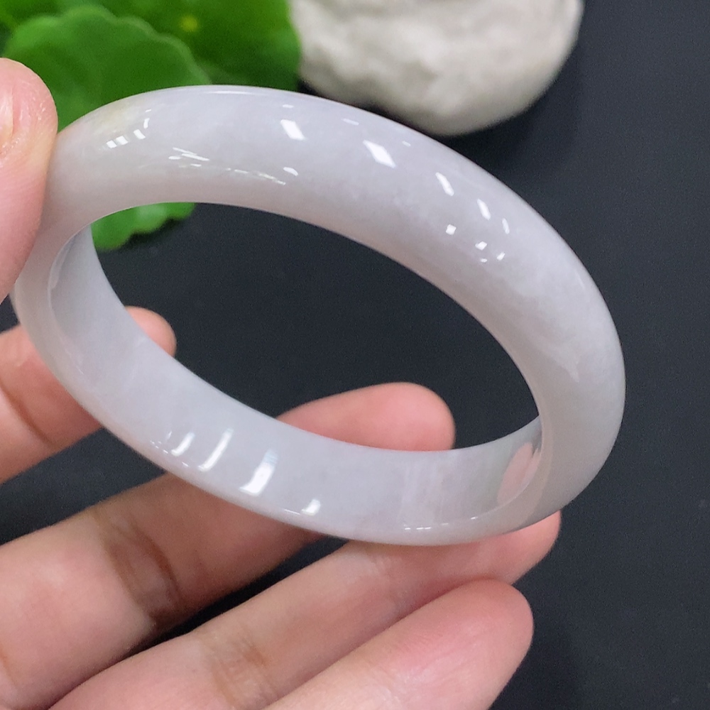 F32702278 Jadeite Round Bangle, Size 51.6, Total Weight Approx. 39.1g