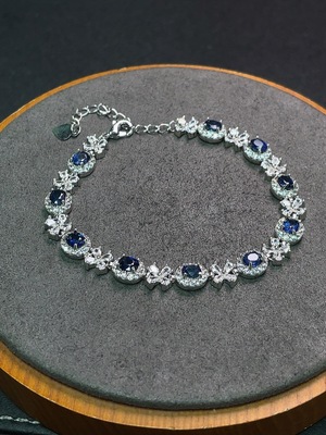 C34990463 Sapphire Bracelet Non-Gold Total Weight Approx. 10.34g