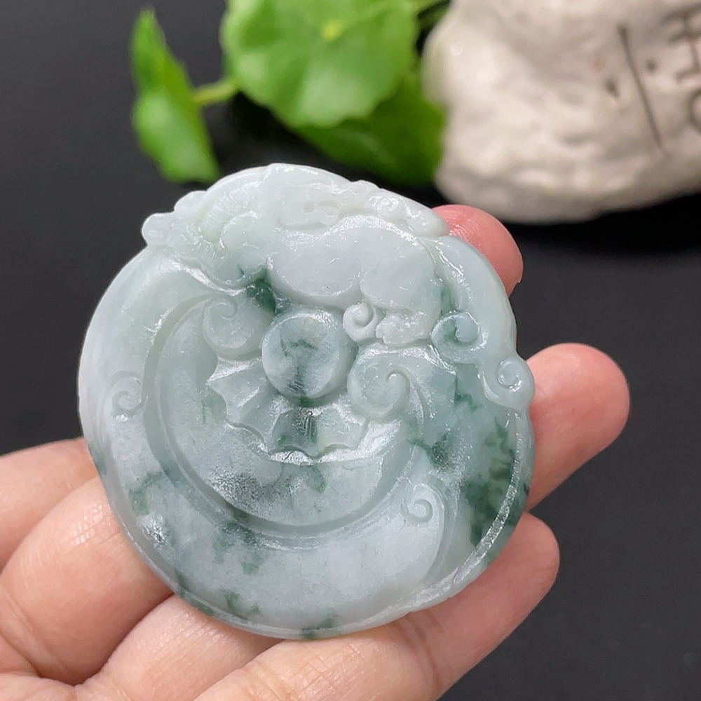 F35108669 Jadeite Rough Pendant Total Weight Approx. 33.27g