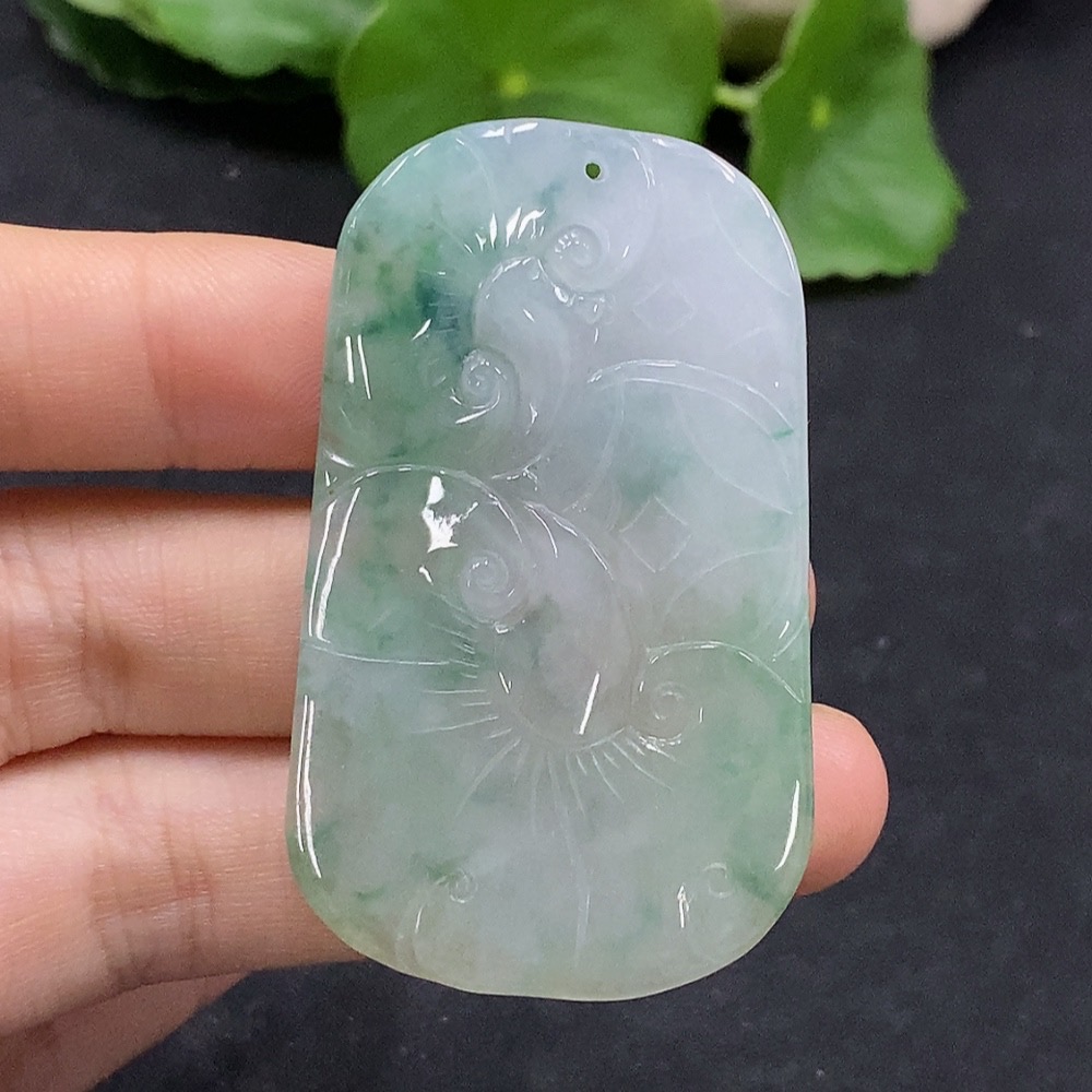 F30548511 Jadeite Phoenix Pendant, Total Weight Approx. 16.95g