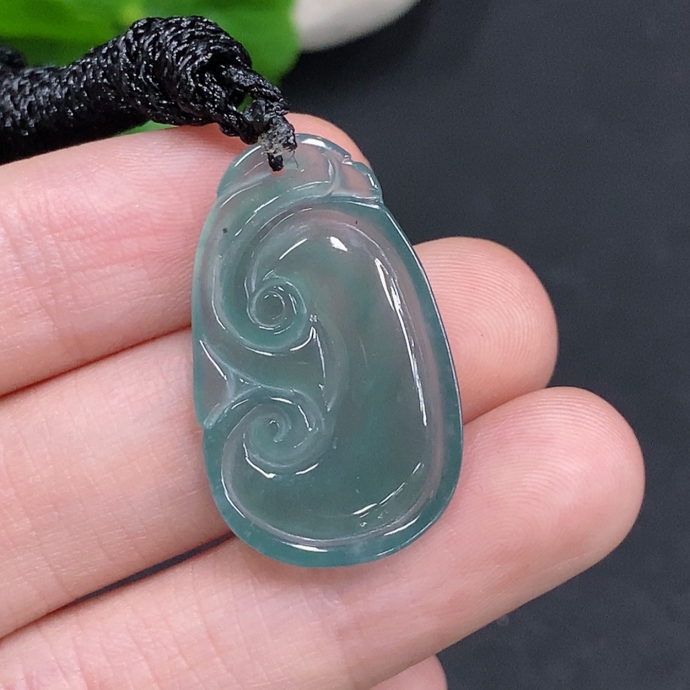 F33877825 Jadeite Ruyi Pendant Total Weight Approx. 4g (including rope weight)