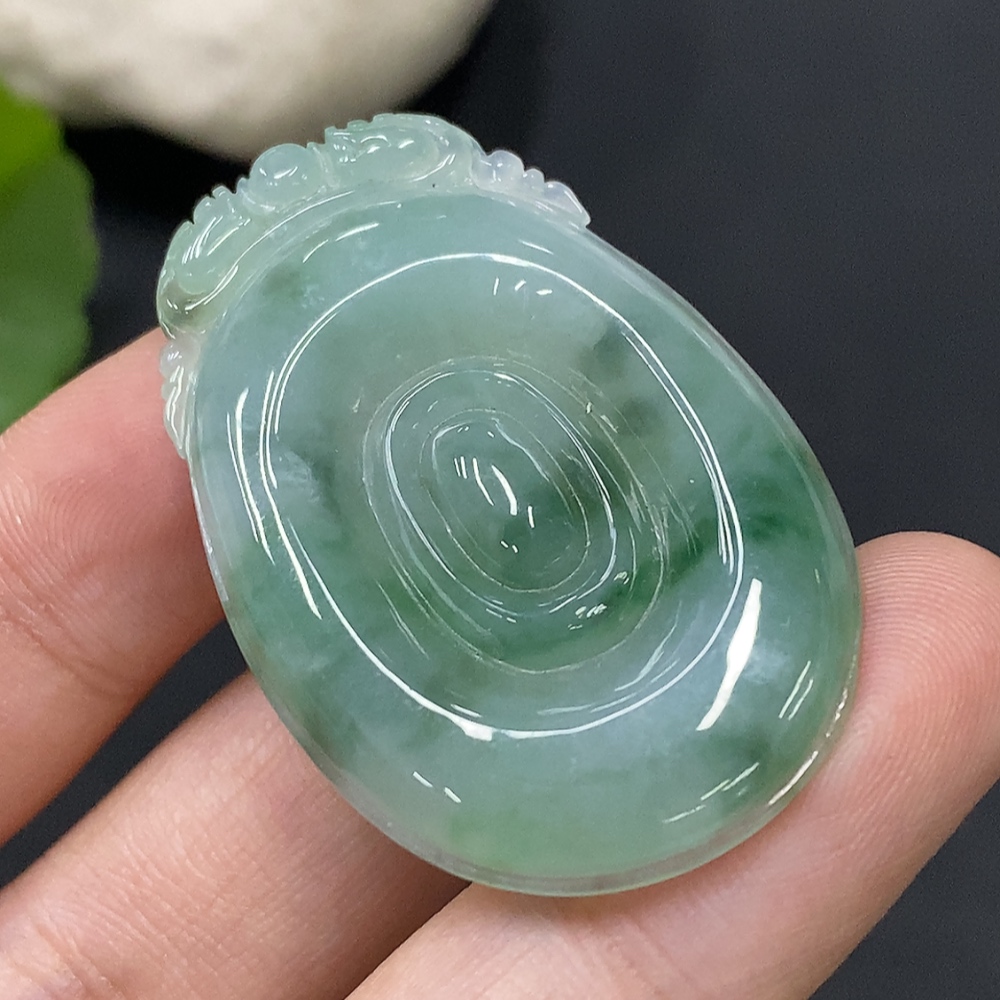 F29393960 Jadeite Pendant Fu Shell, Total Weight Approx. 11.43g