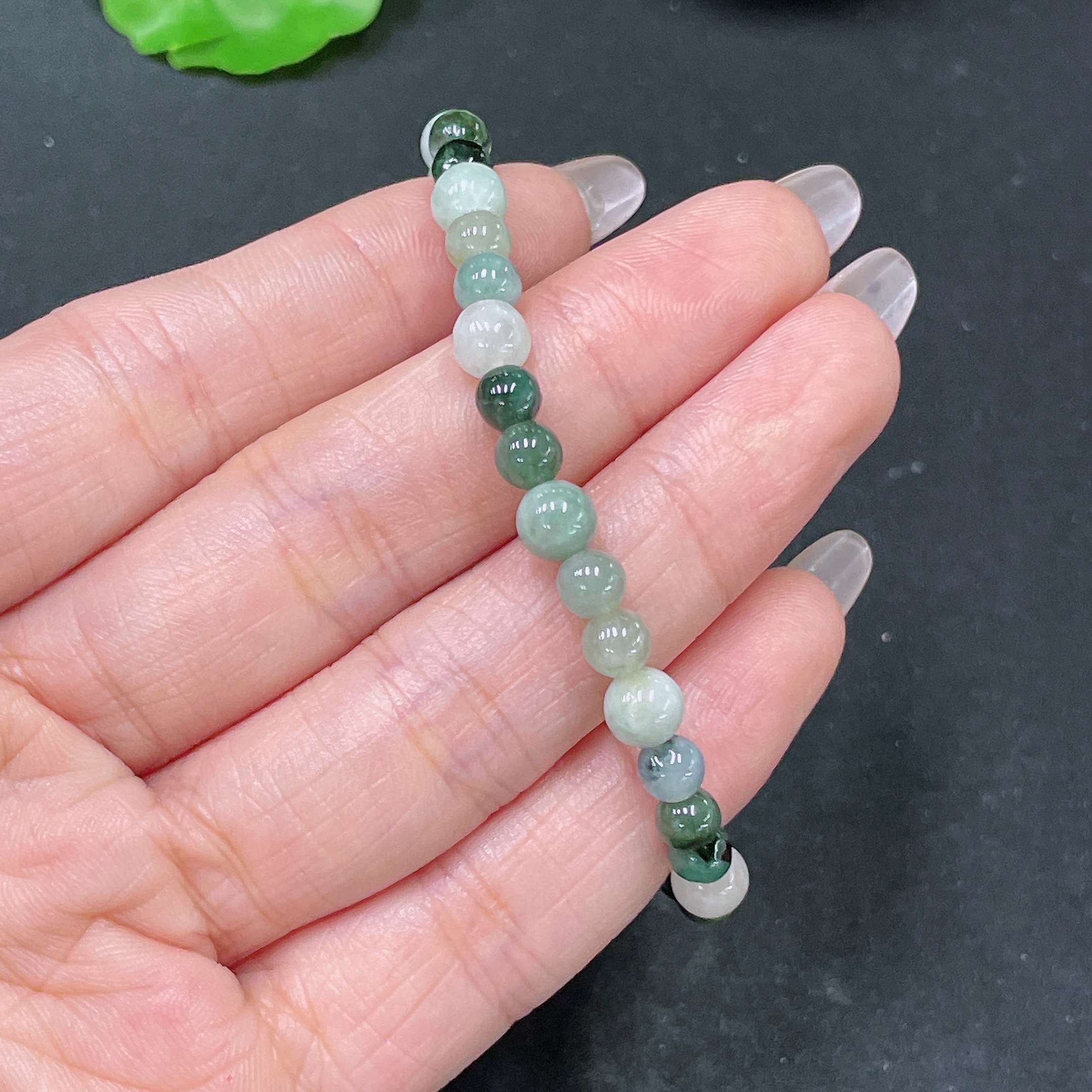 F35105728 Jadeite Bracelet Total Weight Approx. 9.3g Size 6mm