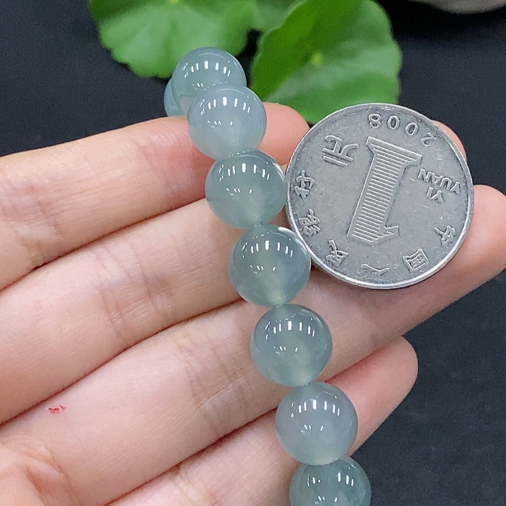 F32819071 Jadeite Bracelet approx. 10mm, Total Weight approx. 33g