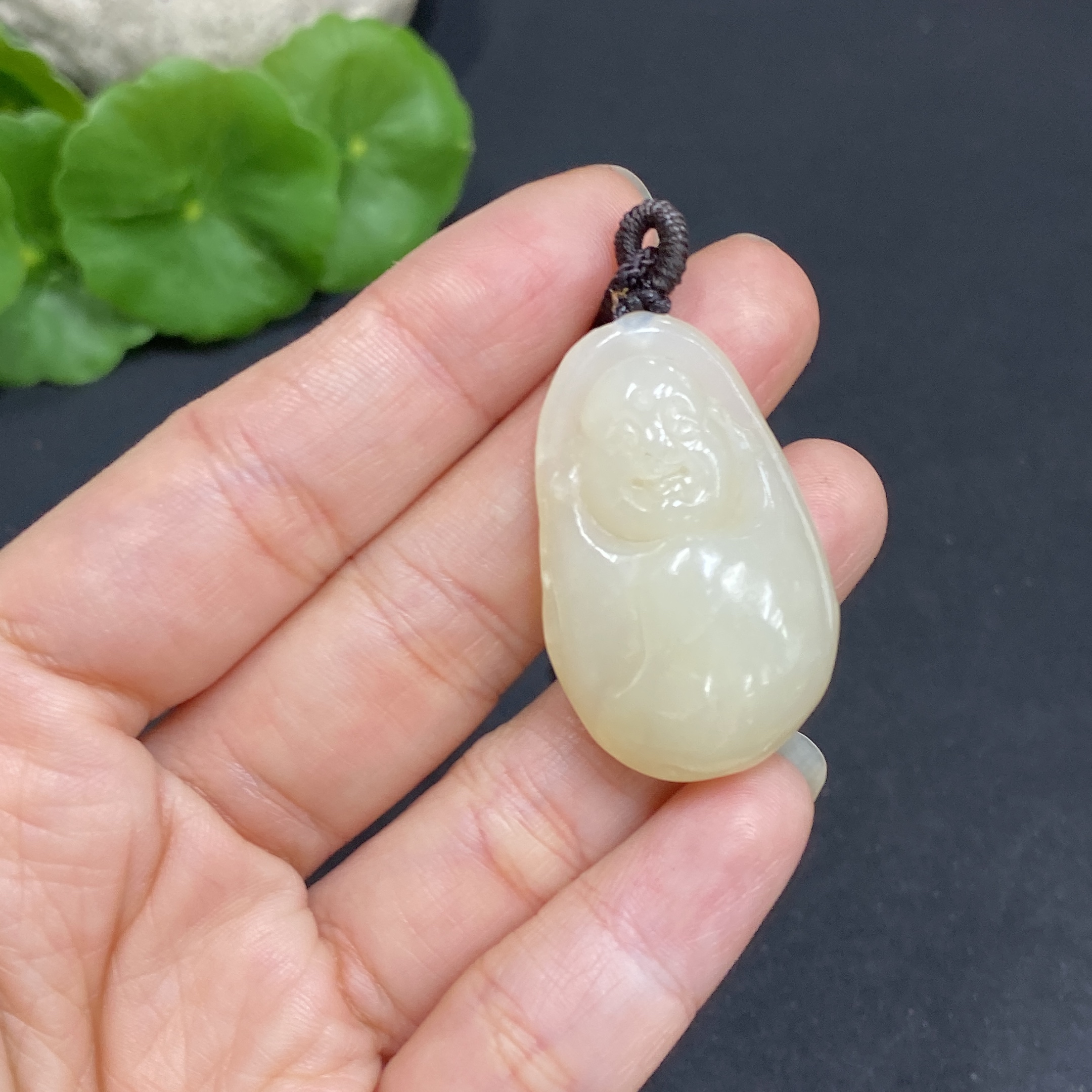 H34036423 Hetian Jade Pendant - Buddha Figure
