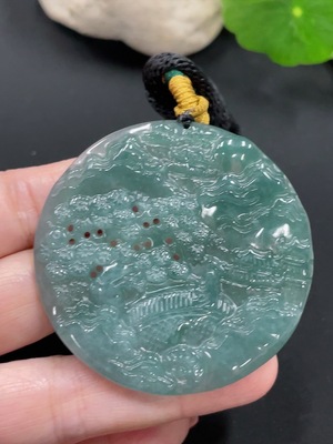 F24836023 JadeitePendant Landscape Plaque Approximately 28g