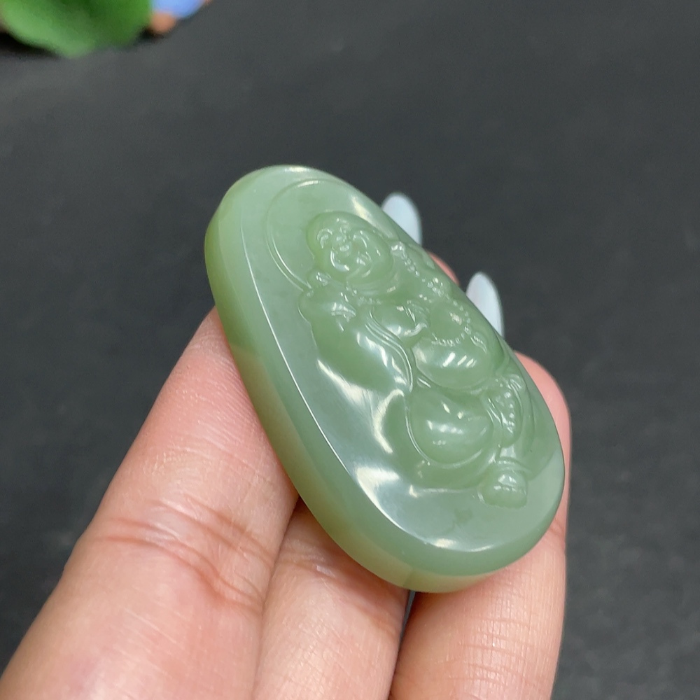 H31573418 Hetian Jade Pendant Buddha Gross Weight Approx. 32.3g