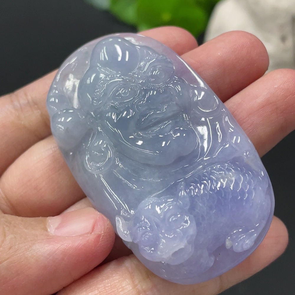 F34979133 Jadeite Pendant Bodhidharma Total Weight Approx. 39.49g