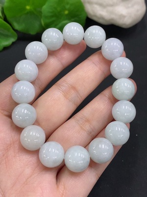 F34962497 Jadeite Bracelet Total Weight Approx. 52.6g Size 12.4mm