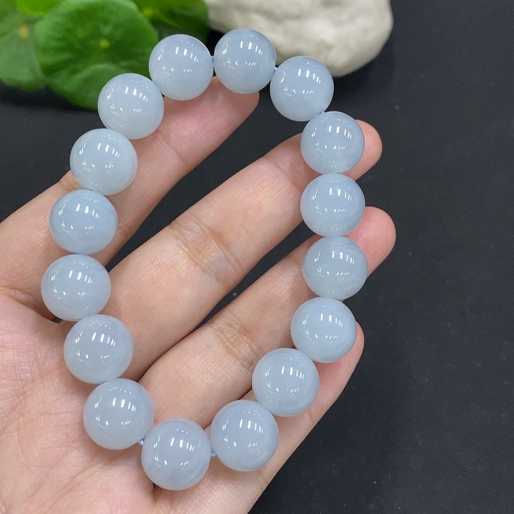 F35125674 Jadeite Beaded Necklace Approx. 12.6mm Total Weight Approx. 56g