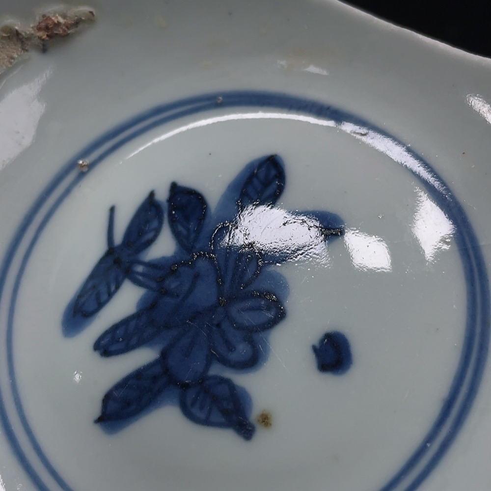 W33842522 2 pieces of ceramic fragments, a set of Ming Dynasty blue and white porcelain fragments (subject to actual item)