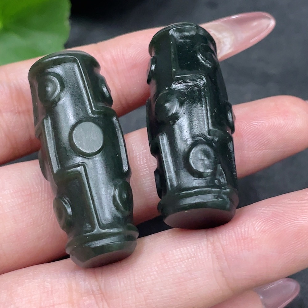 H33944343 Hetian Jade Pendant Tianzhu Total Weight About 30.1g