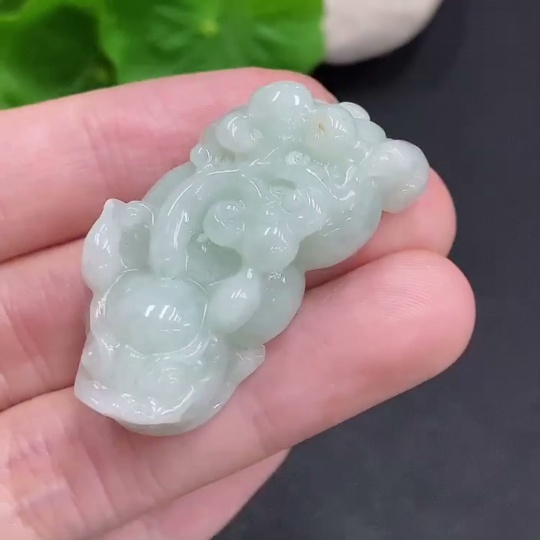 F31687983 Jadeite Pixiu Pendant, Total Weight Approximately 18.3g