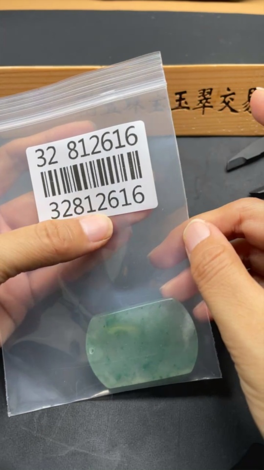 H32812616 African Emerald (Dulong Jade) Pendant