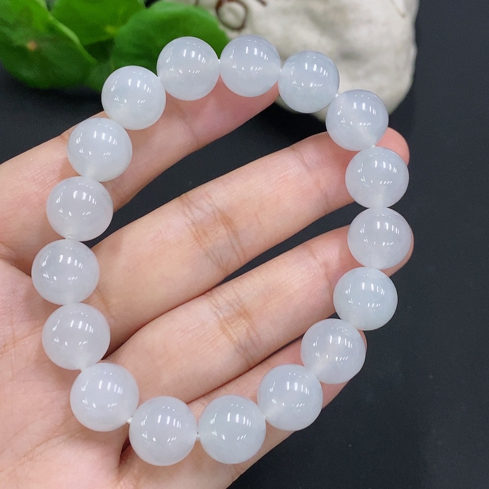 F32825102 Jadeite Beaded Necklace Approx.11.7mm Total Weight Approx.49.3g