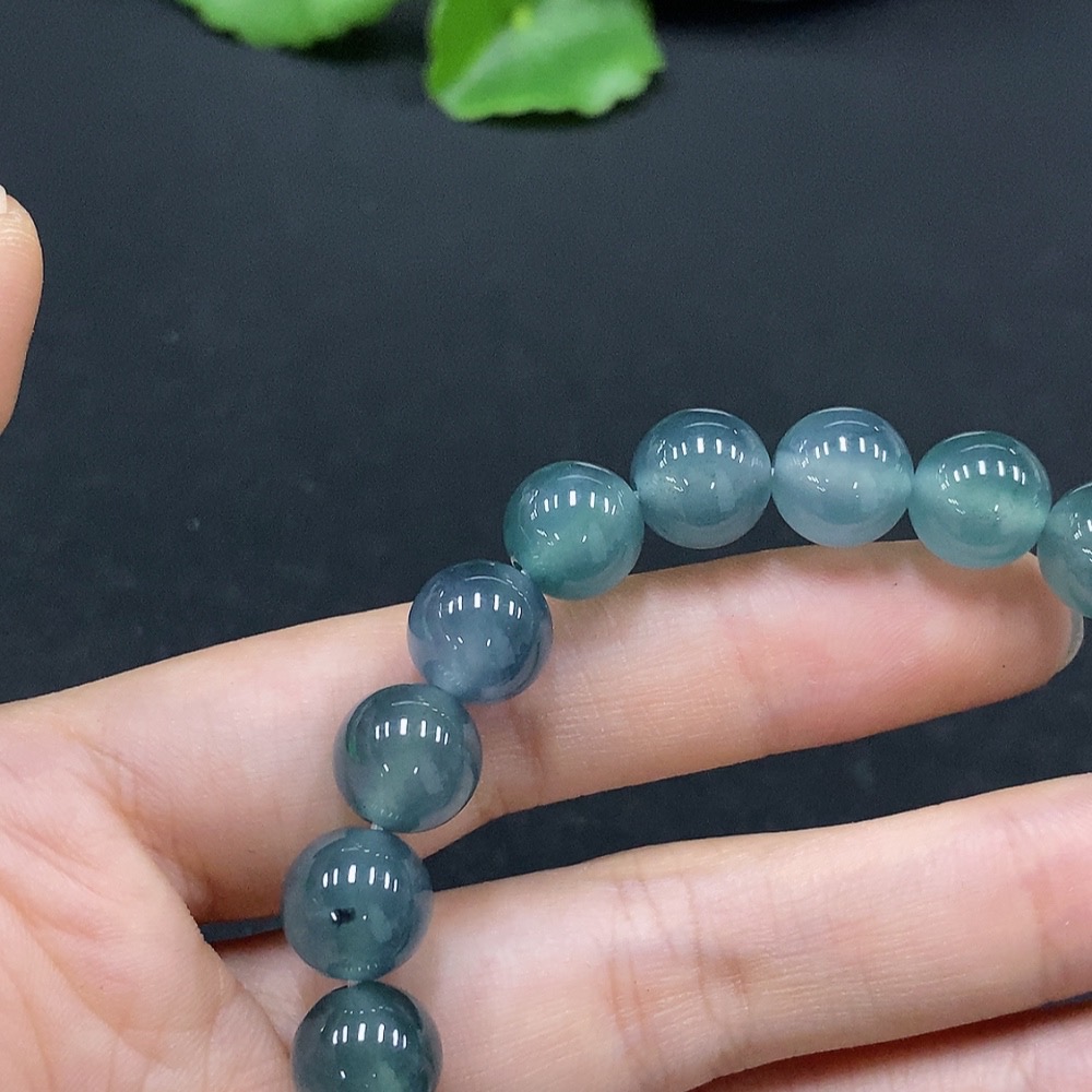 F33834167 Jadeite Bracelet Approx. 9.8mm Total Weight Approx. 32.3g