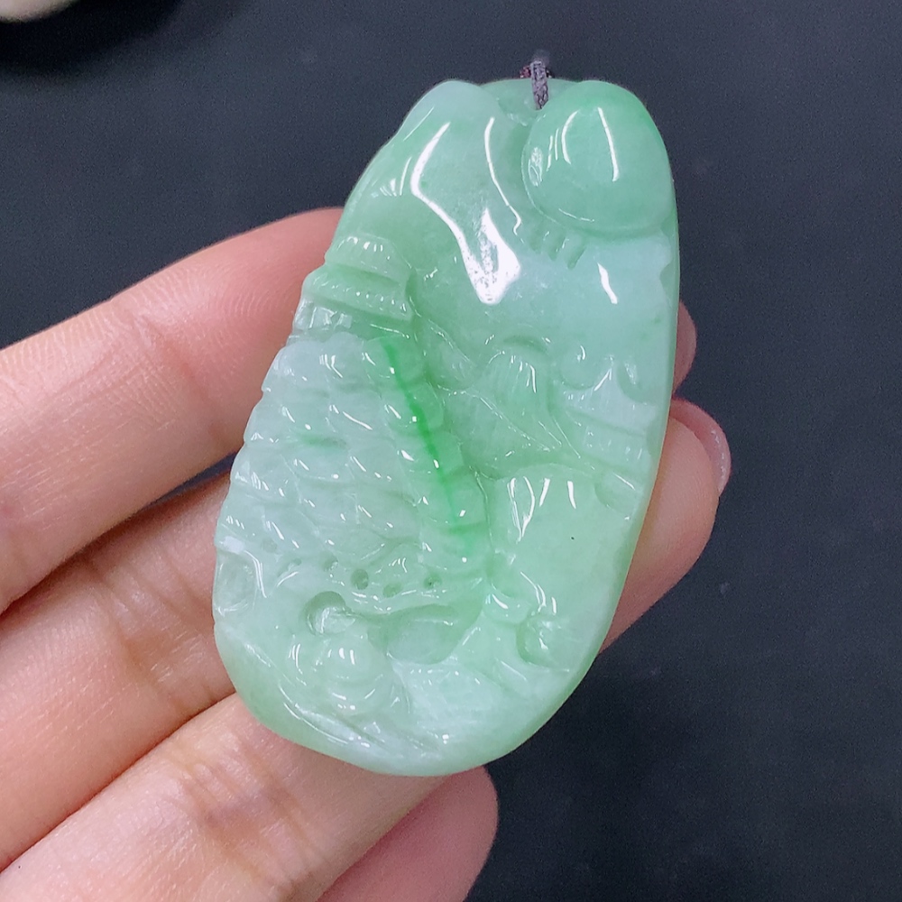 F27176765 JadeiteLandscape Pendant