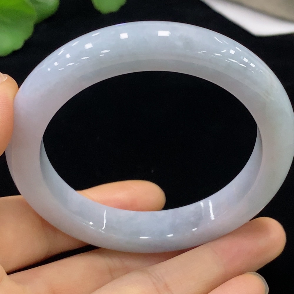 F32707235 Jadeite Round Bangle Size 55.7 Total Weight Approx. 58.85g