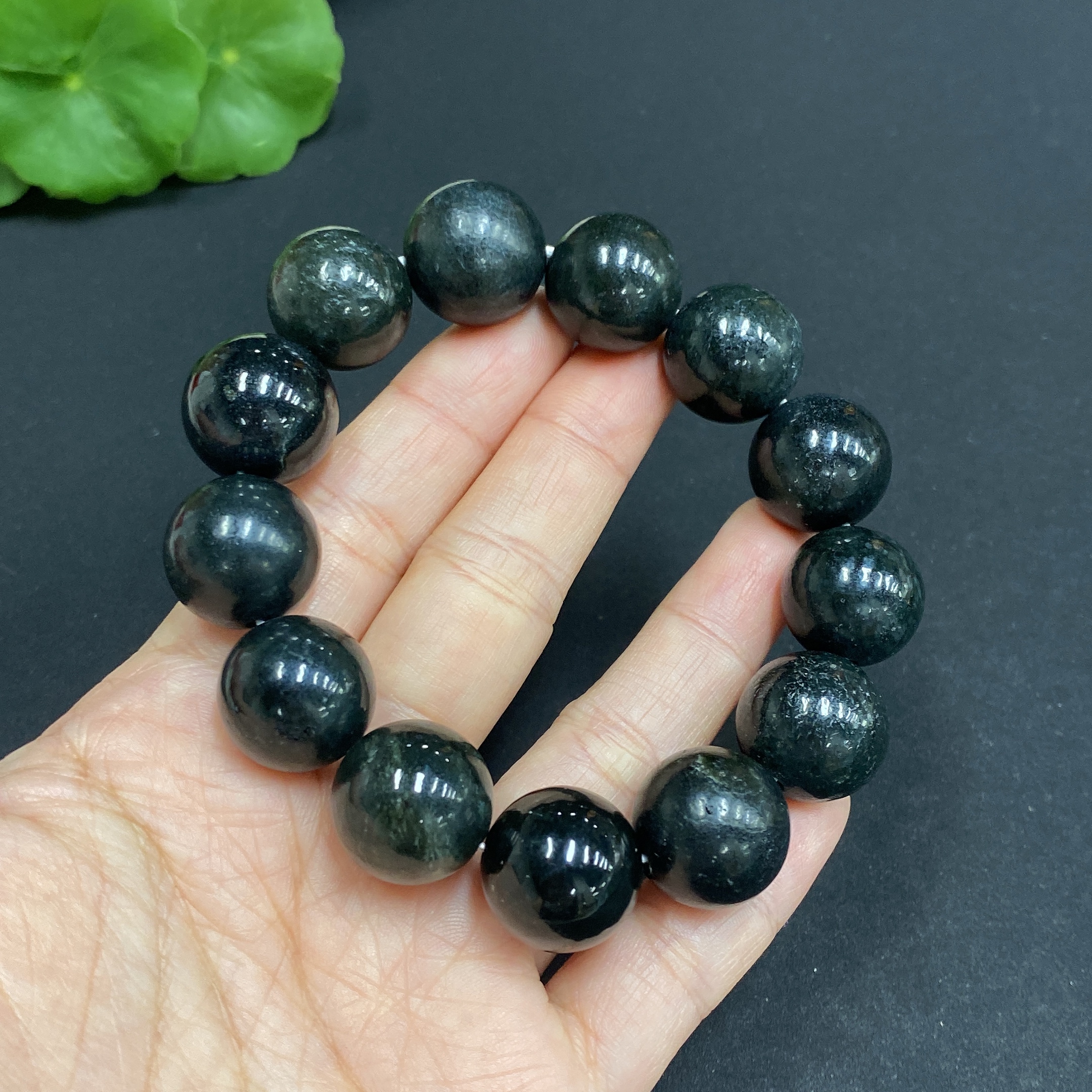 H32772129 Hetian Jade Bracelet Approx. 15.6mm Total Weight Approx. 82.5g