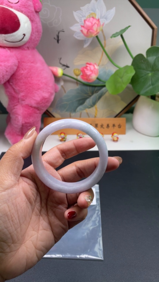 F25916834 Jadeite Regular Bangle, Size 57.5, Total Weight Approx. 66.58g