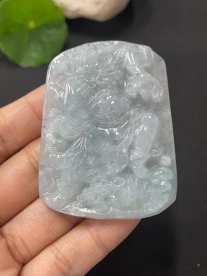 F36246370 翡翠挂件达摩 货品总约重31.5g