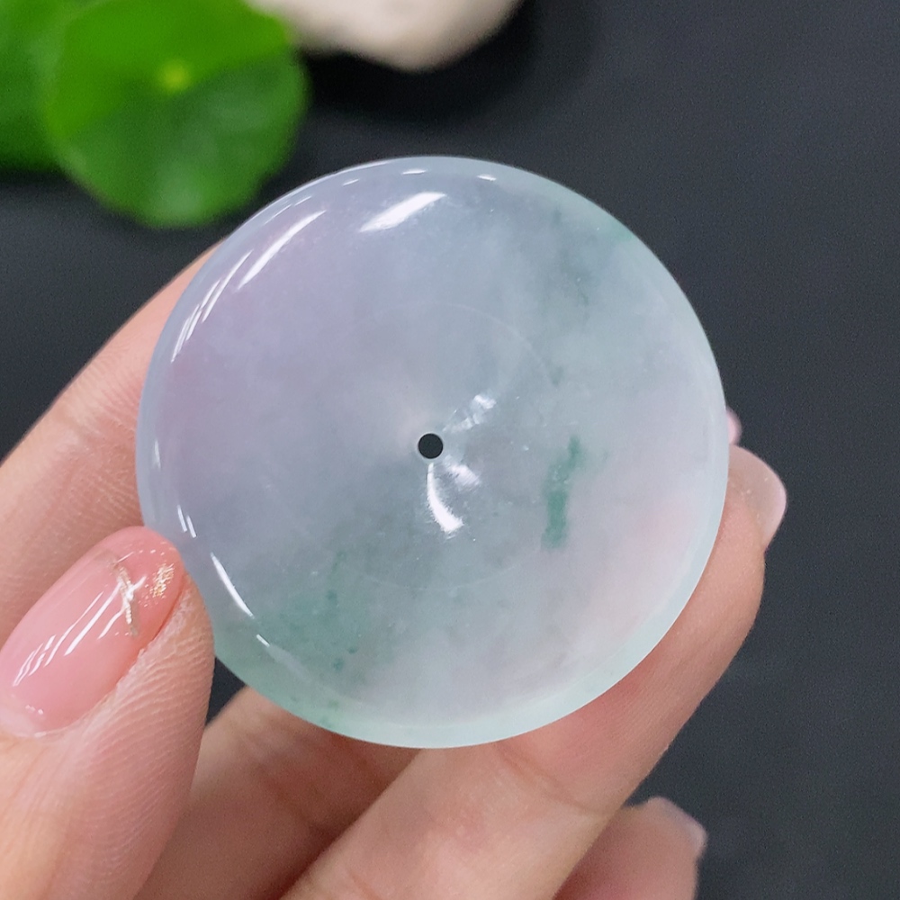 F29320445 Jadeite Pendant Peace Ring Total Weight Approx. 16.7g