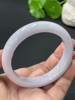 F34978150 Jadeite Round Bangle Total Weight Approx. 55.89g Size 55.7 With Color Polishing Powder