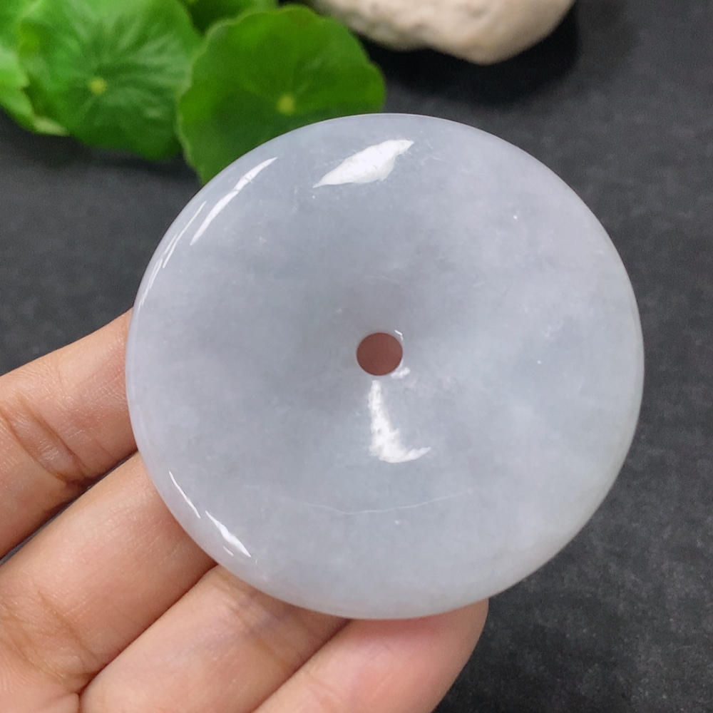 F34954699 Jadeite Pendant Peace Buckle Total Weight Approx. 36.76g