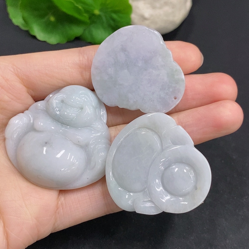 F32793849 JadeiteBuddha Pendant Set Wholesale