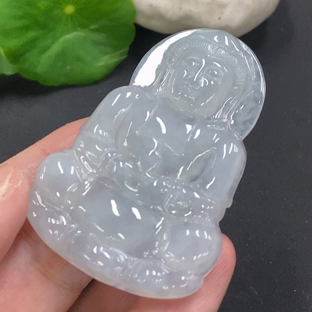F33856721 Jadeite Guanyin Pendant Total Weight Approx. 20.6g