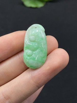 F35132456 Jadeite Ruyi Pendant Total Weight Approx. 3.27g