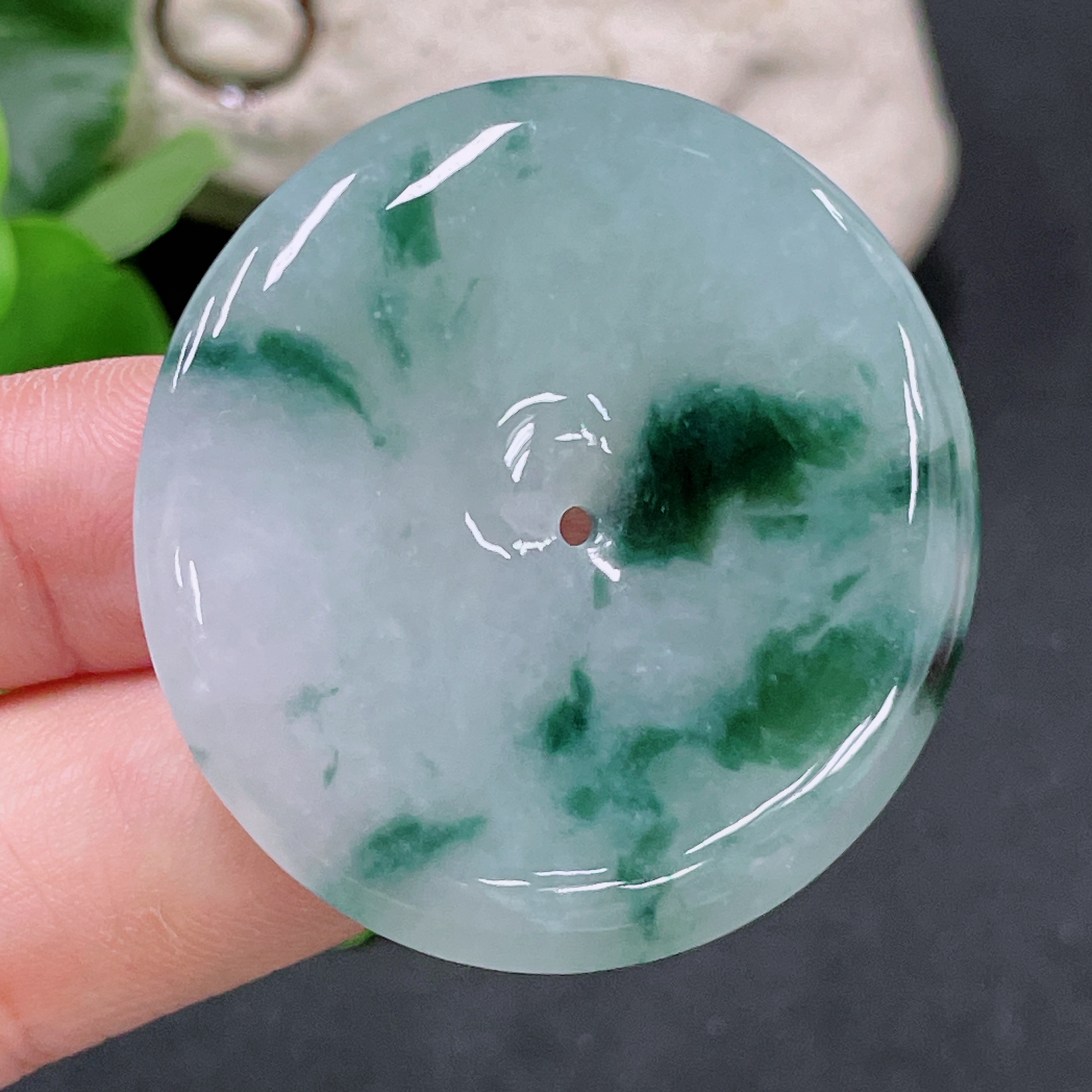 F33920248 Jadeite Safety Buckle Total Weight Approximately 19.6g