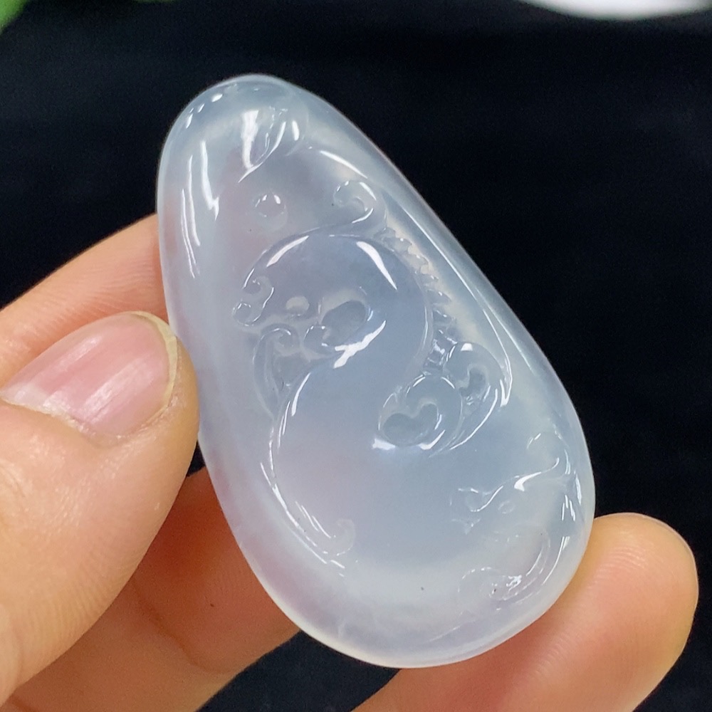 F34948562 Jadeite Pendant Dragon Total Weight Approx. 17.79g