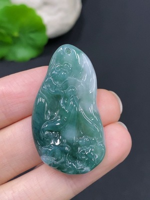F28272530 Jadeite Enlightenment Pendant Total Weight Approx.8.5g