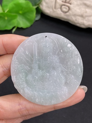 F41847896 翡翠挂件 观音 货品总重约28g