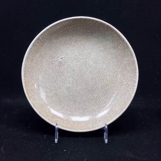 W35086923 Porcelain, Mint Condition, Ge Kiln Glaze Plate from Export Earning Period
