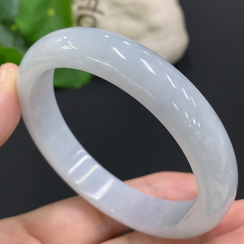 F34051144 Jadeite Round Bangle Size 57.3 Total Weight Approx. 51.9g