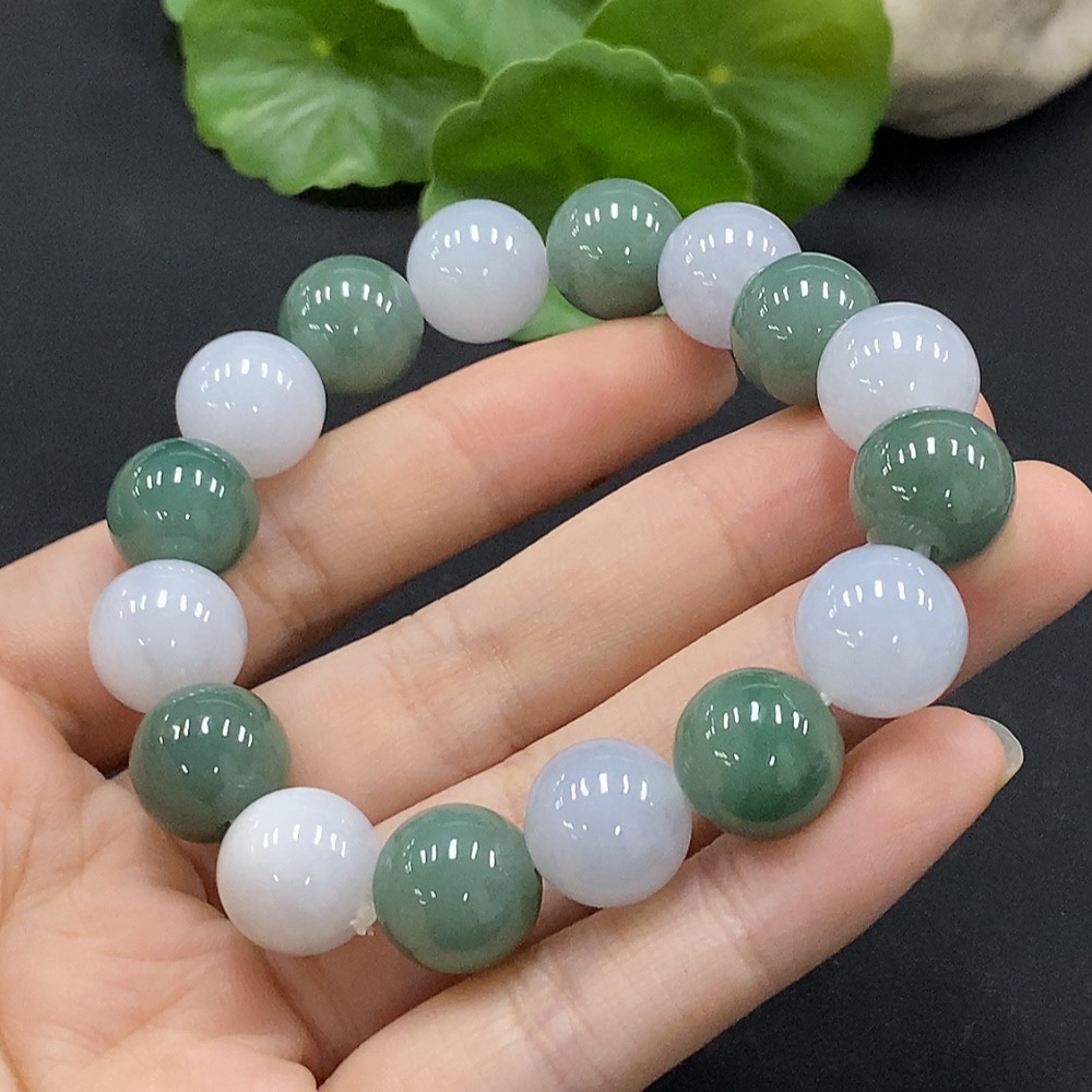 F35115636 Jadeite Bracelet 12.3mm Approx. Total Weight Approx. 52.44g