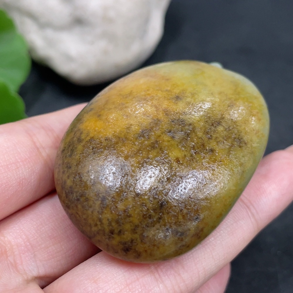 H32796842 Hetian Jade Handheld Carving - Dragon Turtle  Undetermined Skin Color Origin  Contains Other Mineral Components  Total Weight: Approx. 89.2g