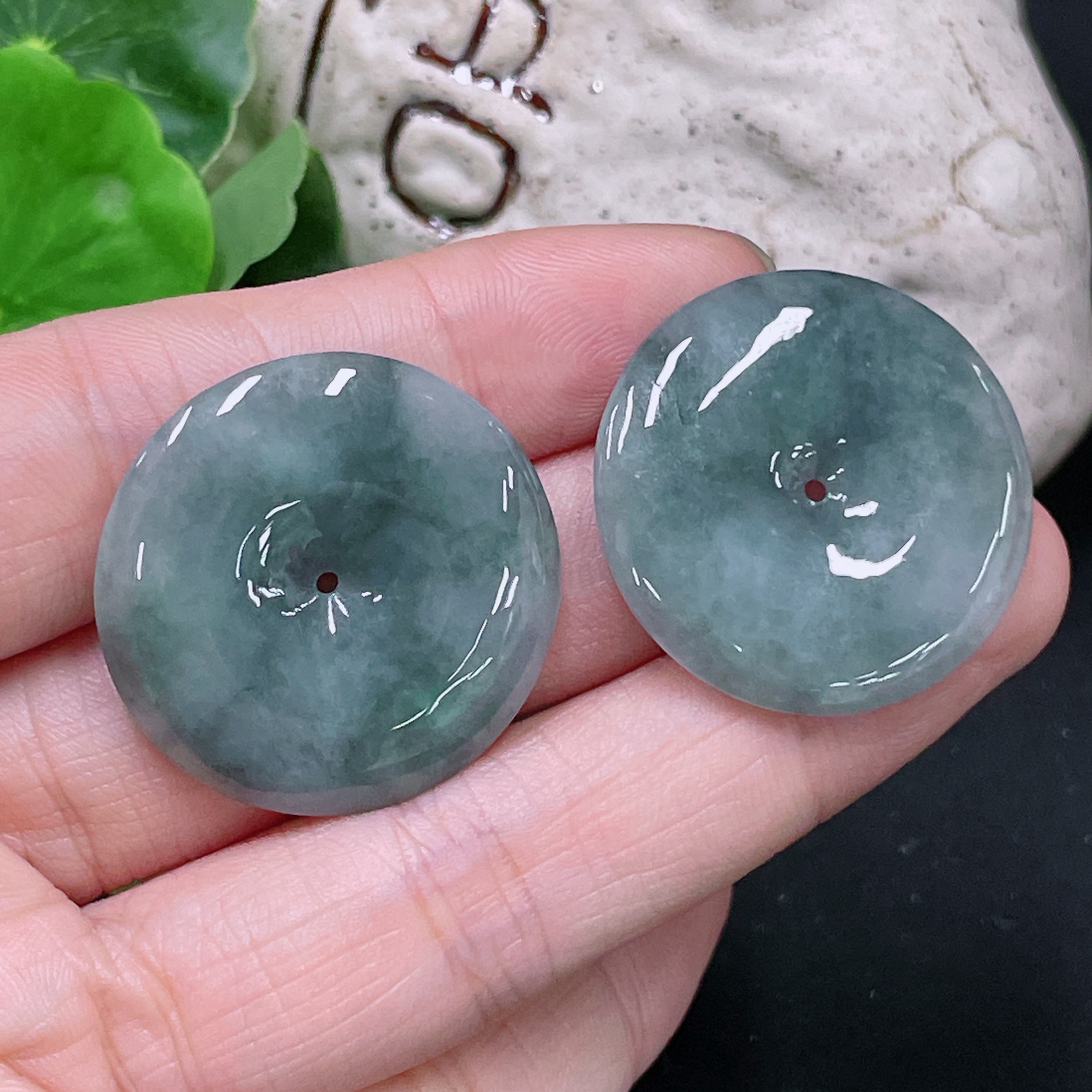 F33865648 Jadeite Pendants Sell as a Lot
