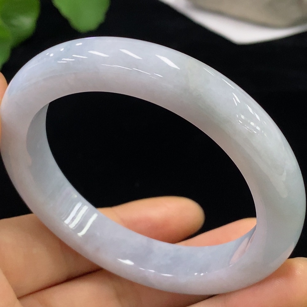 F32707235 Jadeite Round Bangle Size 55.7 Total Weight Approx. 58.85g