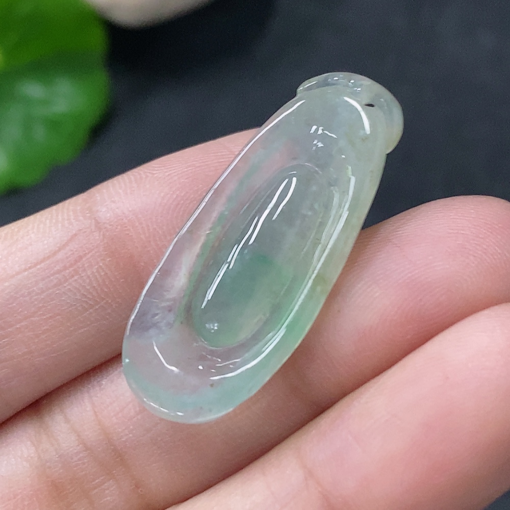 F33887466 Jadeite Pendant Fu Gua Total Weight Approx. 3.25g
