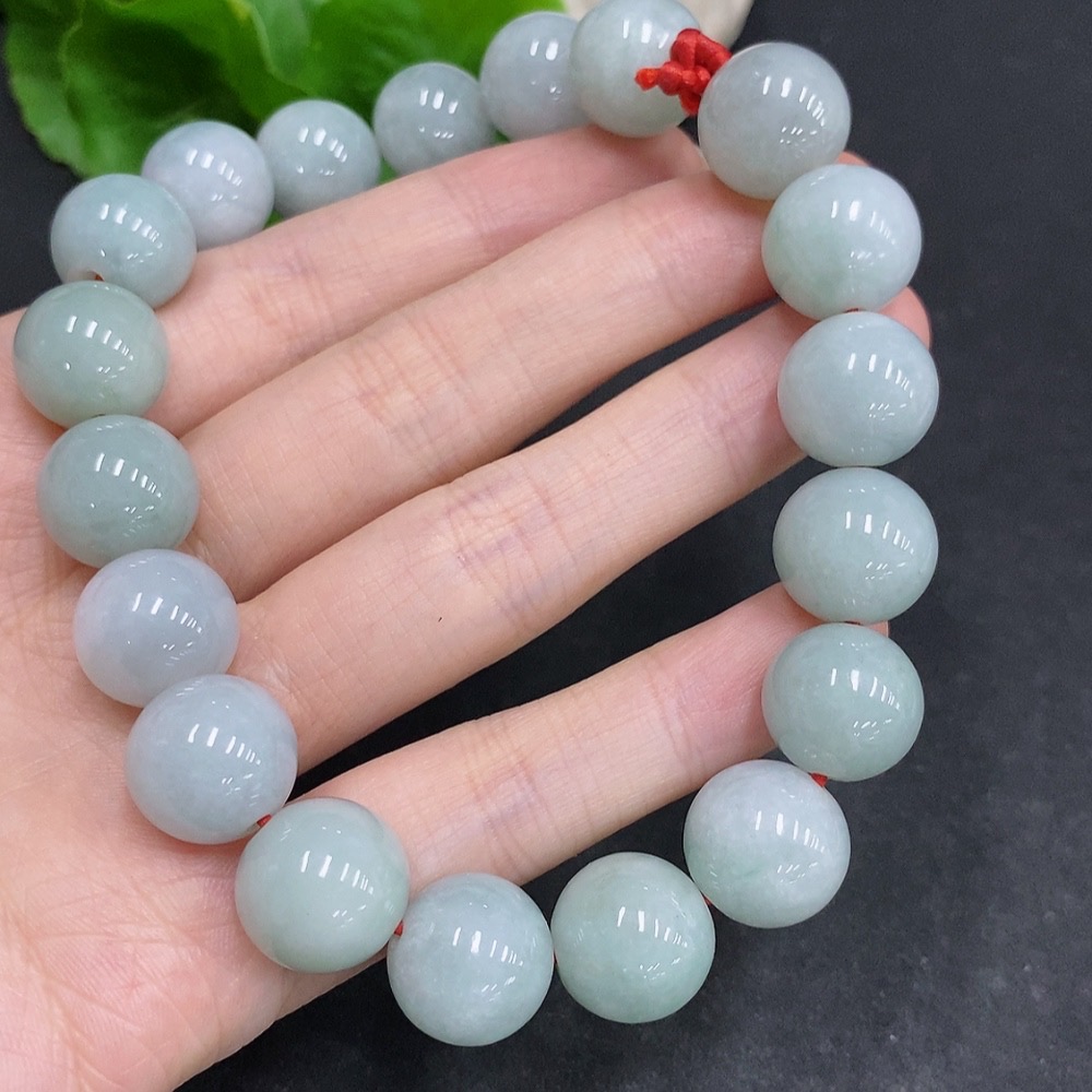 F33940586 Jadeite Bracelet Total Weight Approx.81.4g Size 13.5mm