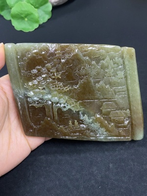 H46558910 和田玉摆件   山水   货品总重约288.7g
