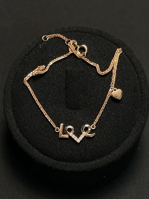 M44314058 18K金钻石手链 货品总重约2.3克 印记D0.054ct