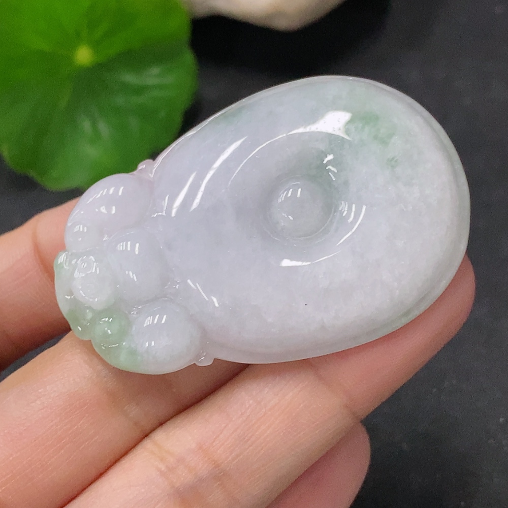 F33887098 Jadeite Pendant Fu Bei, Total Weight Approx. 20.16g