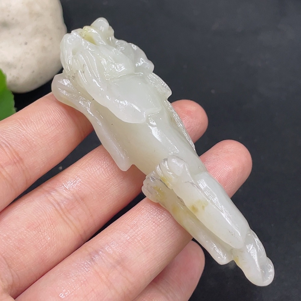 H31635761 Hetian Jade Pendant    Pixiu    Total Weight: Approx. 34.2g