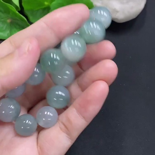 F33905248 Jadeite Bead Necklace Approx. 13mm Total Weight Approx. 52.3g