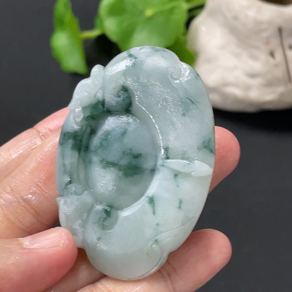F35108673 Jadeite Rough Pendant Total Weight Approx. 23.2g